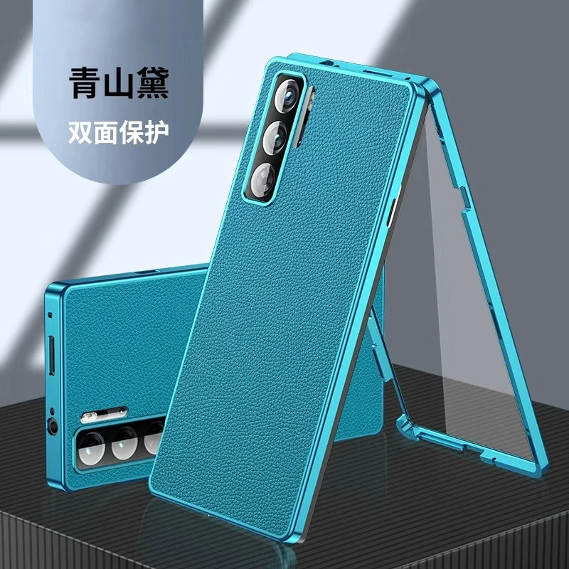 Полный чехол 360 для Red Magic 10 Pro Plus кожаный из закаленного стекла Nubia RedMagic