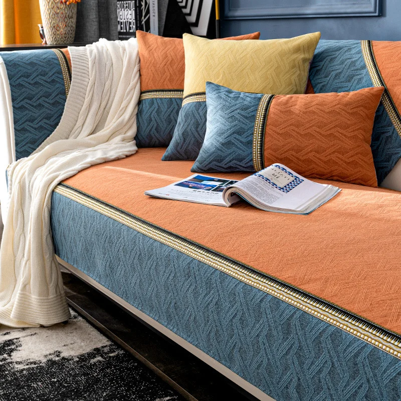 

Housse Canape Dangle Funda Sofa Chaise Lounge Sofa Covers for Living Room Non-slip Universal for All Seasons Couch Cover Cushion