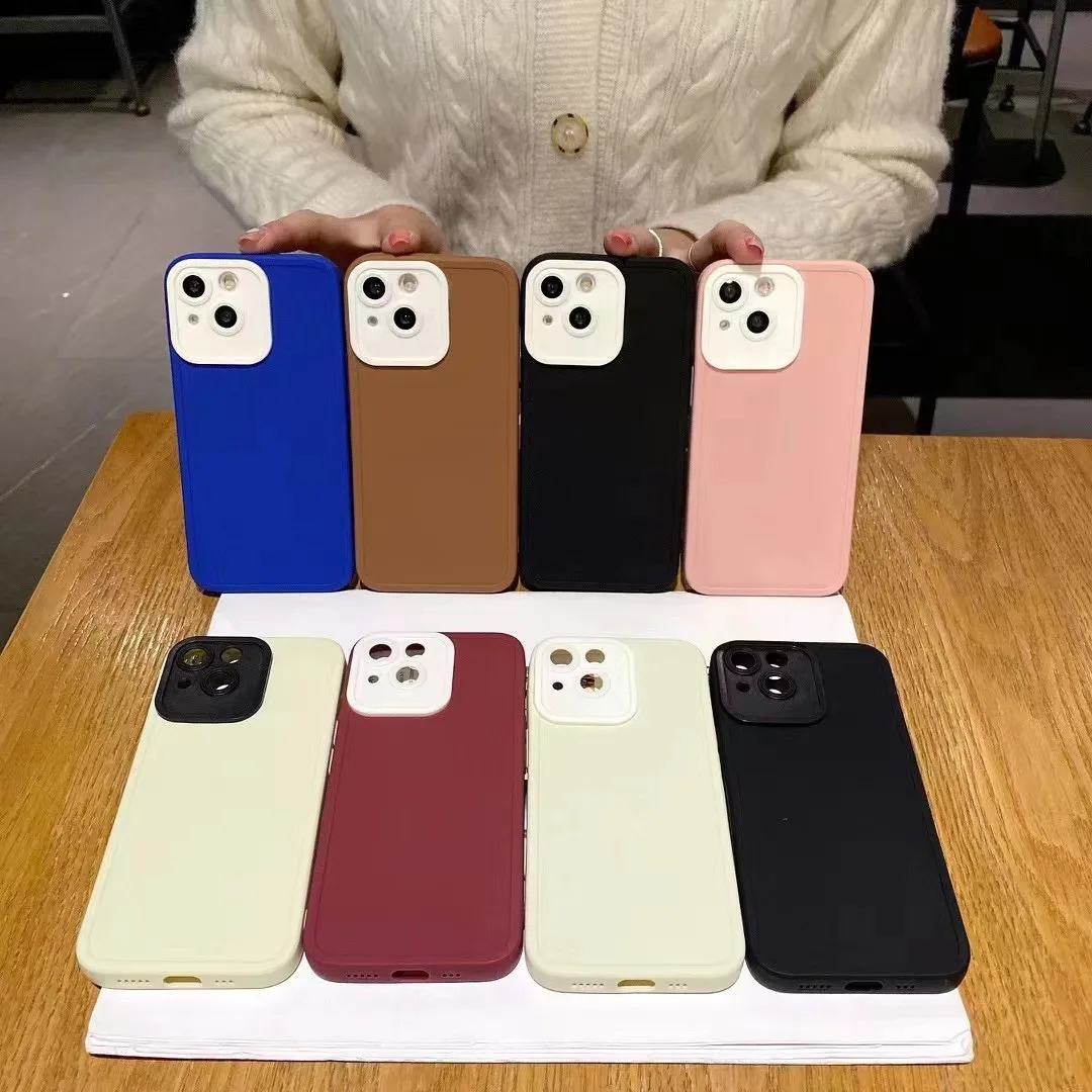 

Однотонный деловой чехол для телефона, чехол для iphone 11Pro 14 13 12 Pro 14Promax, мягкий чехол для iphone 14Plus, защитный чехол