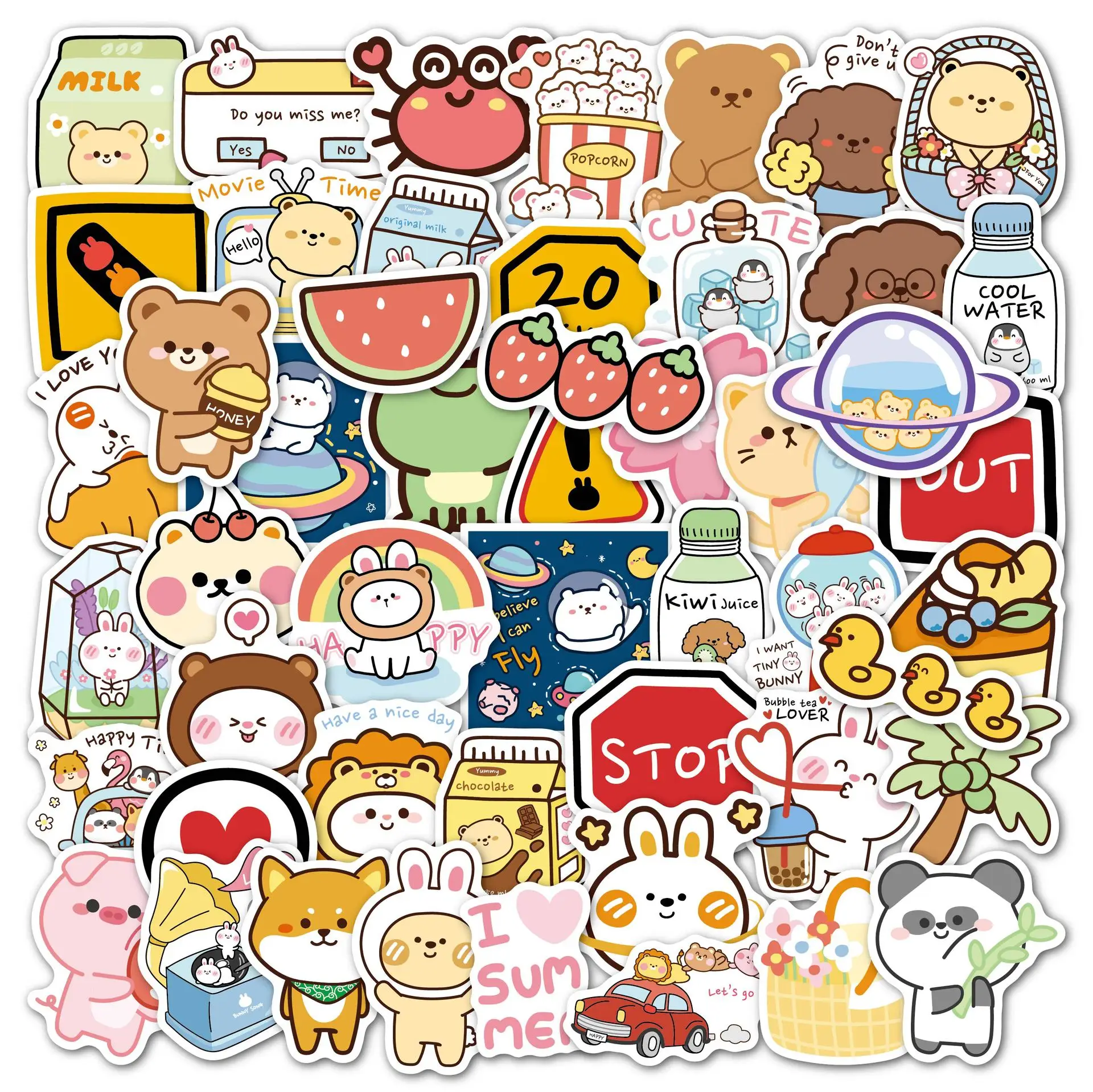 

Набор стикеров Kawaii Animals 50 шт.