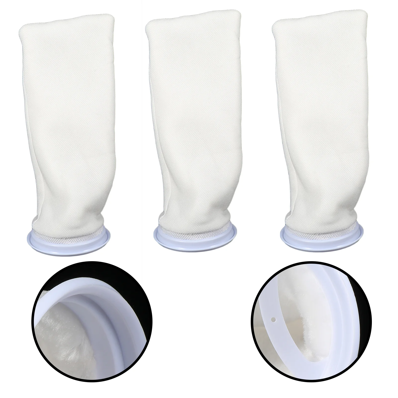 

3 Pcs Filter Bag Fish Tank Filtering Cotton Sump Bags Sock Sink Holder Aquarium Portable Mesh Strainer System Replacement