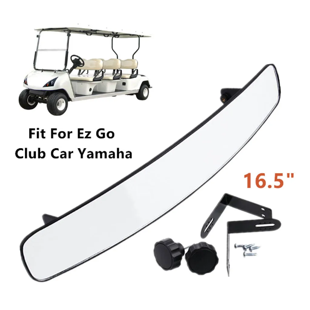

For Ez Go Club Car 180 Degrees Wide Angle Panoramic with Box Packing 16.5inch Rear View Convex Golf Cart Mirror