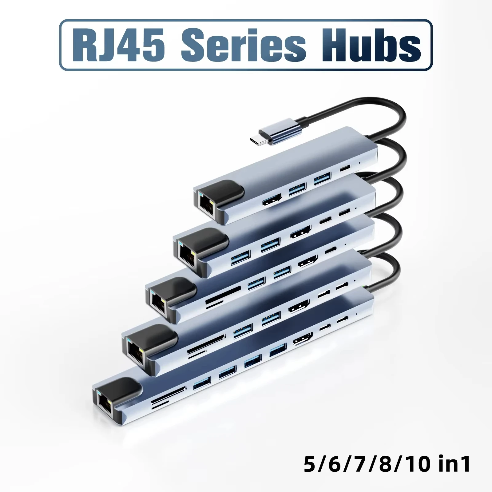 Док-станция Thunderbolt 3 USB Type-C для Macbook Air M1 iPad Pro RJ45 HDMI