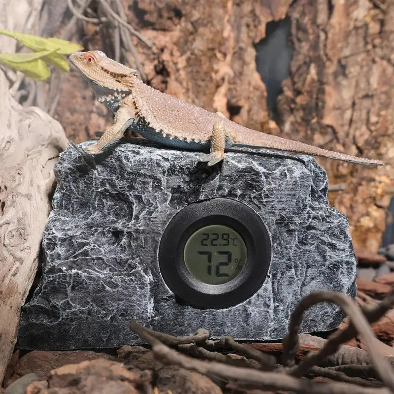 Аквариумный термограф цифровой ареометр измеритель влажности с камнями дизайн