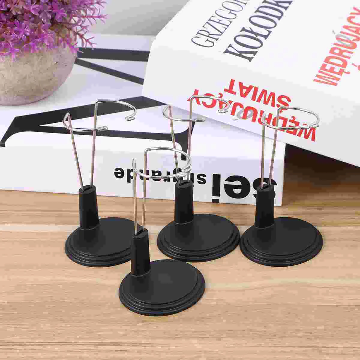 

4 Pcs Trendy Dresses DIY Stand Small Stands Support Plastic Holder Bane Action Figure Model