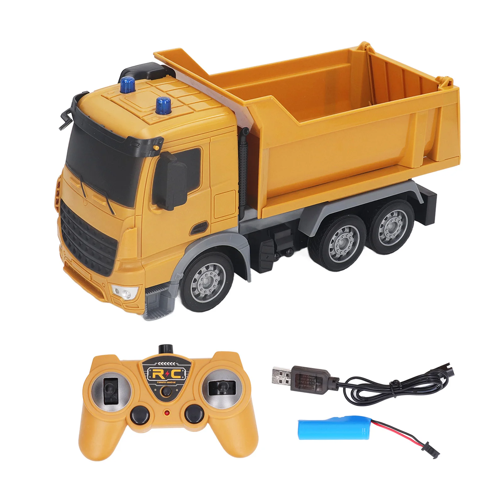

Масштаб 1:24 Радиоуправляемый транспортный грузовик 6WD 2,4 ГГц дистанционное управление саморазрядка строительный автомобиль игрушечный подарок для детей