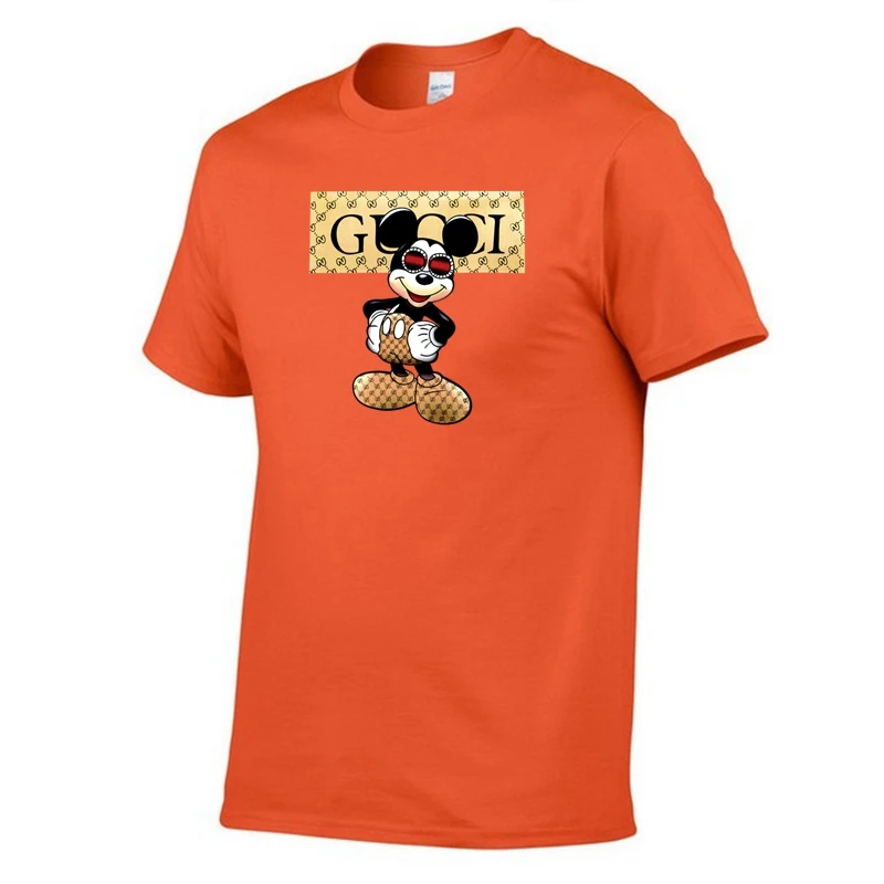 Fashion New Men's Women's Cute Cartoon T Shirts Street Hip Hop Colors Oversized Printed Short Sleeves Boys Girls Sports Tops |