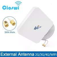 4g lte antenna 35dbi panel antena with sma ts9 crc9 male connector 3m cable for 4g modem router adapter connector signal zoom