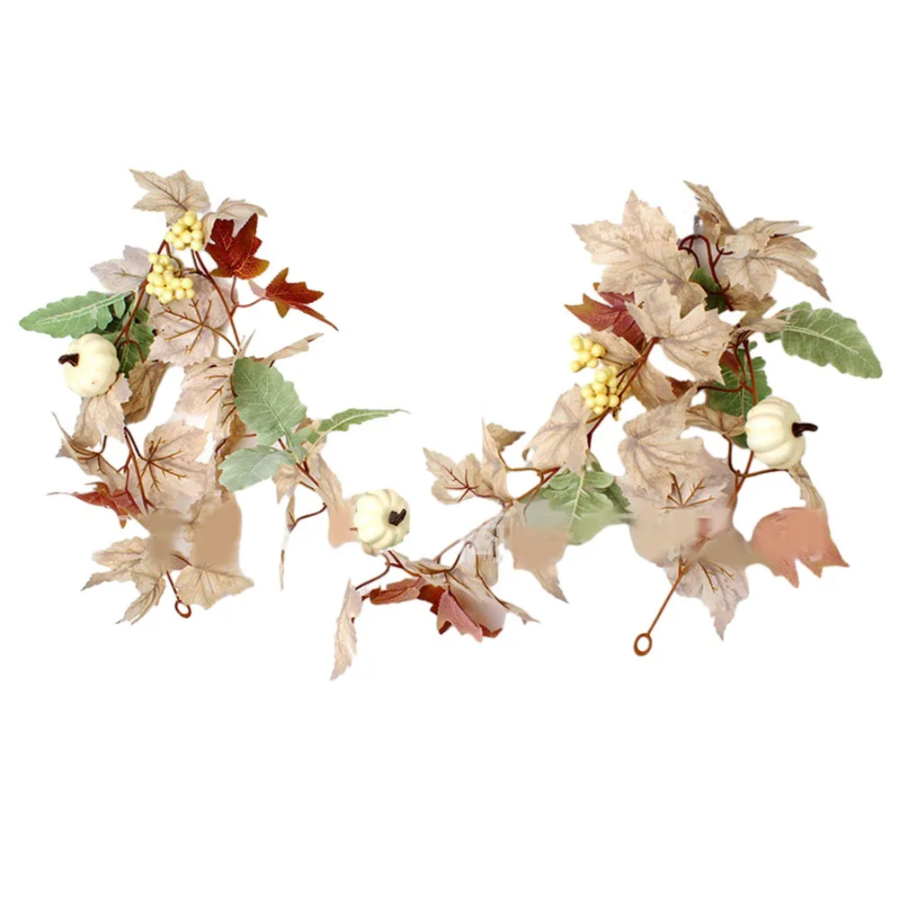 

Autumn Maple Leaf Rattan Door Hanging Fall Harvest Festival Decoration Material Adds Charm to Your Front Door and Bedroom