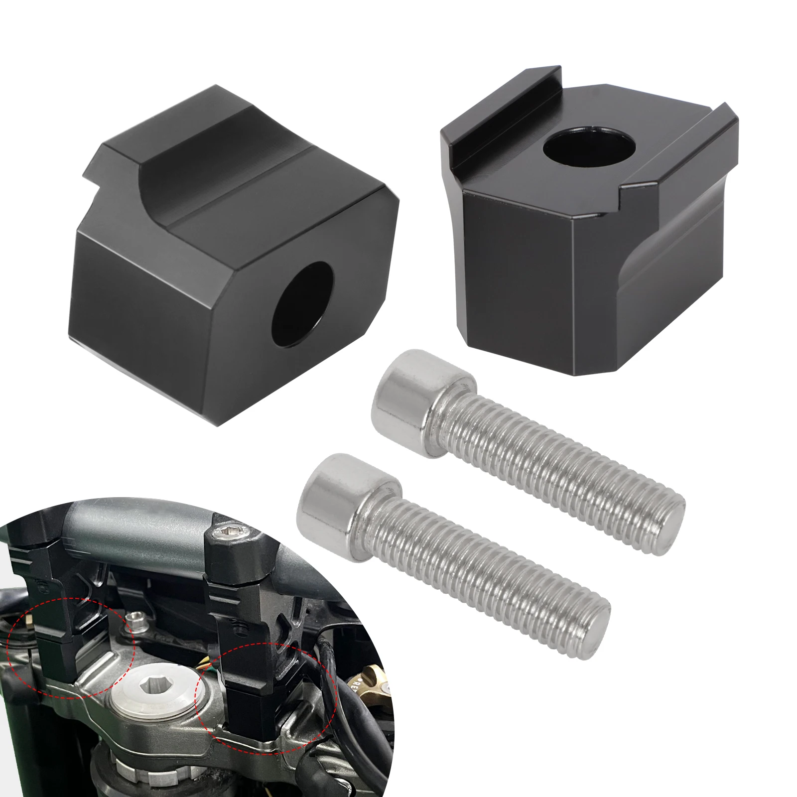 

Подставки 20/30 мм, подставка на руль, аксессуары для мотоциклов, 6061 алюминиевый материал для SurRon Sur Ron Ultra Bee 2023 бар