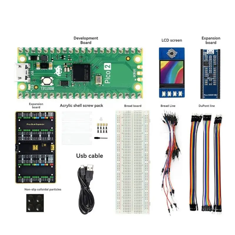 Фото Для Raspberry Pi Pico 2 Kit с LCD-дисплеем, платой разработки, микроконтроллером RP2350 Cortex-M33, материнской платой-B12B №5