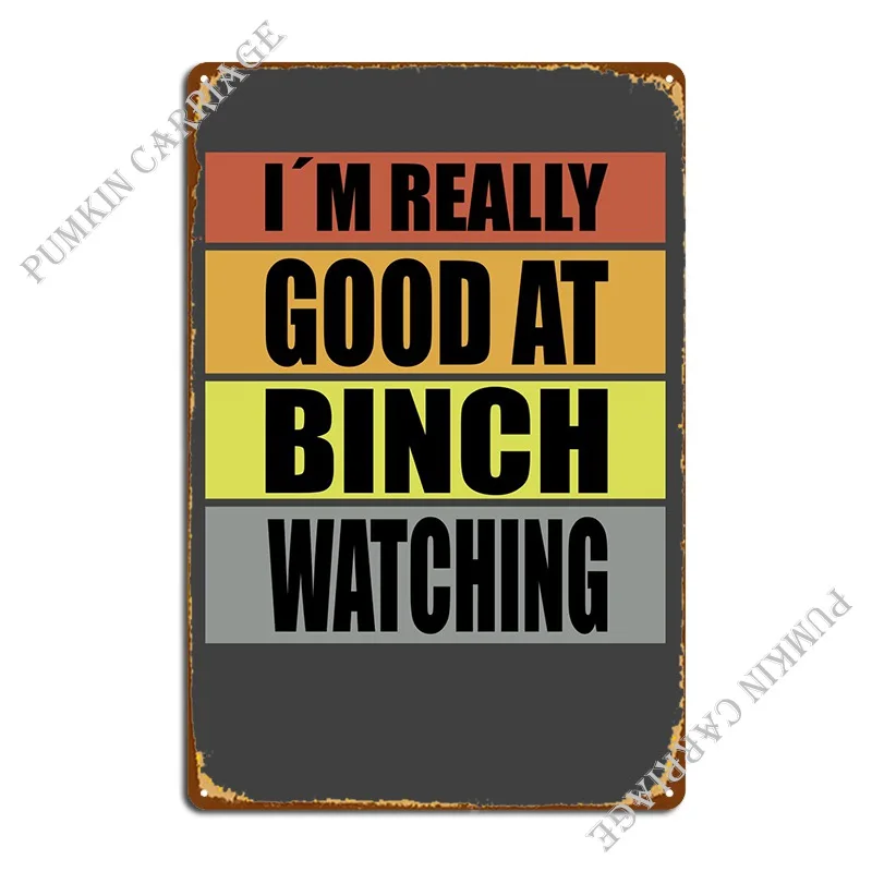 

Классический оловянный плакат Binge для просмотра металлического ролета клуба гаража