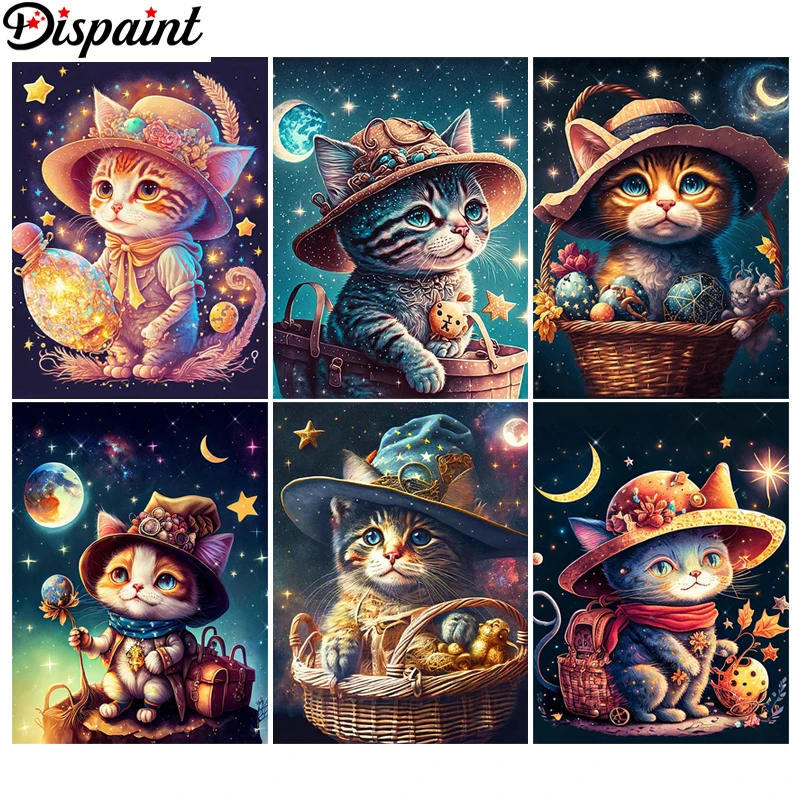 

Полноразмерная Алмазная вышивка «животные, кошки», алмазная живопись, вышивка крестиком, модель Стразы