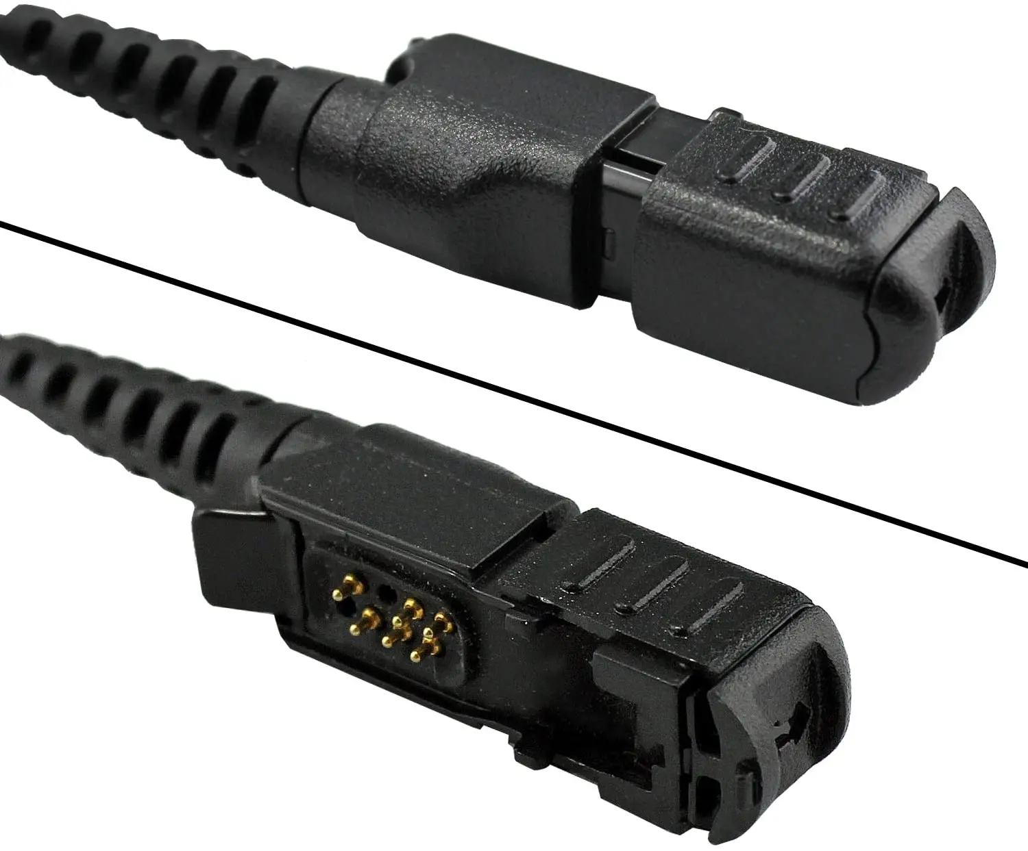 2-Wire Two-Way Radio Surveillance Earpiece Kit for Motorola with one Pair Earmold Earbud Xpr3300 Xpr3500 XIR P6620 XIR P6600 E86