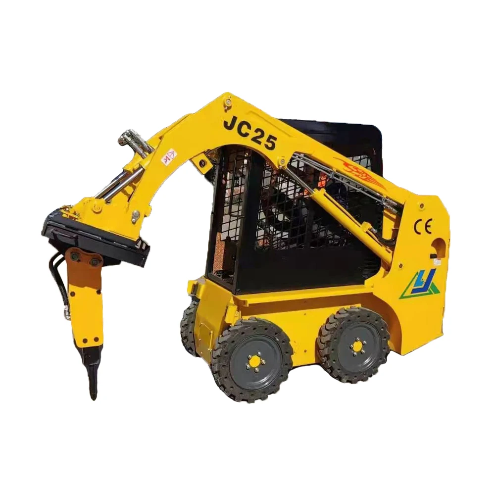 Многофункциональная гидравлическая джойстик маленький колесный мини-погрузчик