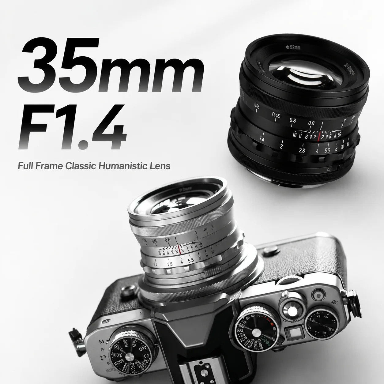 Фото Объектив Brightin Star 35mm F1.4 с ручной фокусировкой для беззеркальных камер (полнокадровый) №1