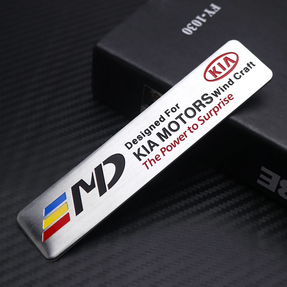 

Алюминиевая наклейка с эмблемой автомобиля, украшение багажника кузова, аксессуары для KIA Ceed Sportage Rio Optima Proceed Cerato Venga Forte