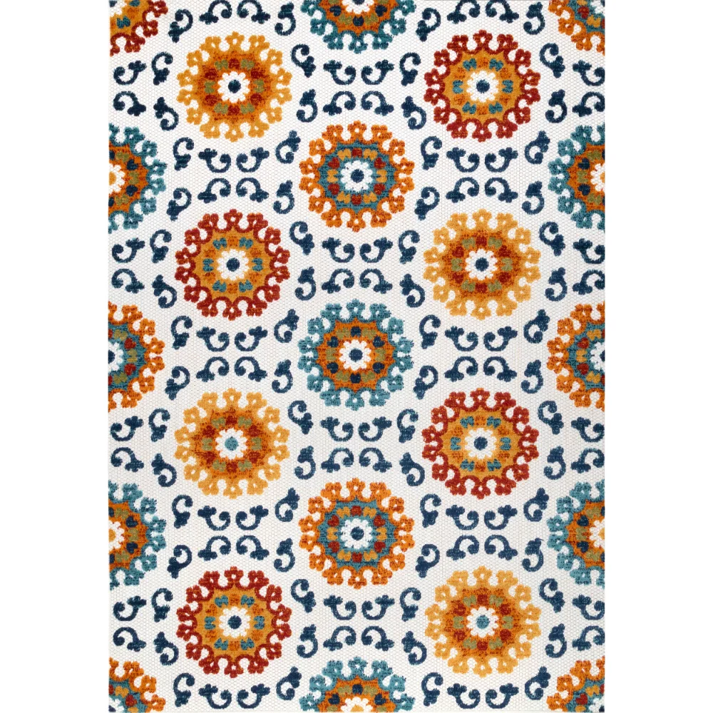 

nuLOOM Aurora Transitional Indoor/Outdoor Area Rug, 9' x 12', Blue