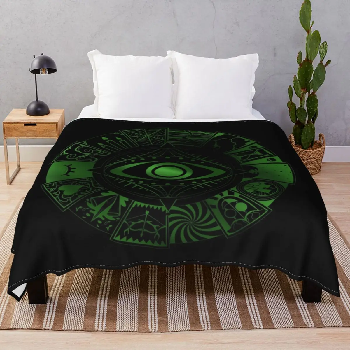 Fears Wheel Blankets Velvet Printed Lightweight Throw Blanket for Bed Sofa Camp Cinema