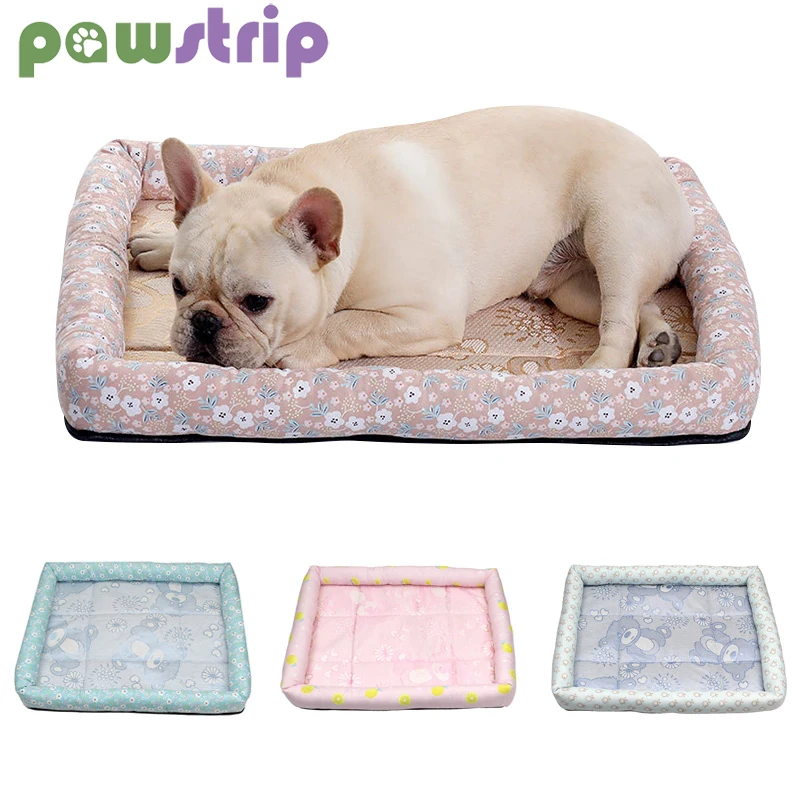 

Summer Cat Dog Cooling Pad Breathable Ice Silk Pet Mat for Small Large Dogs Cats Sleeping Mat Puppy Cat Kennel Bed Pet Supplies