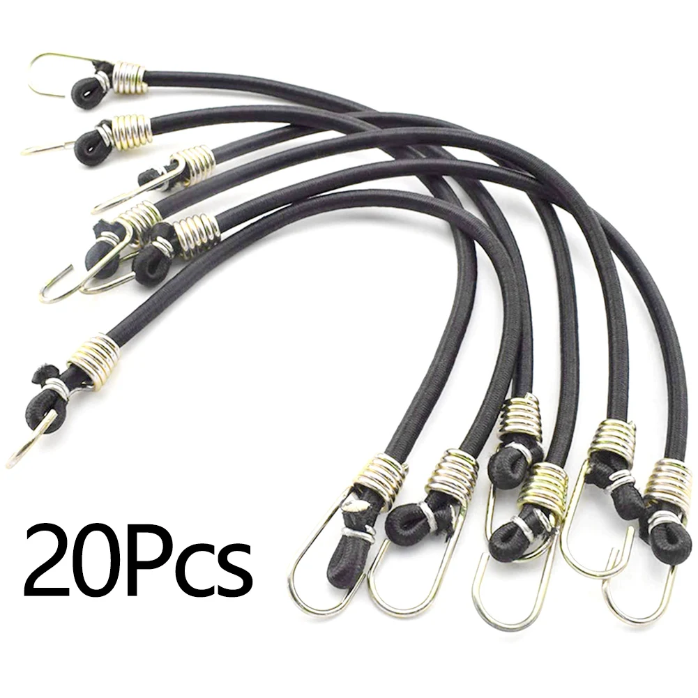 

Brand New Elastic Cord Ropes Multiple Color Thicker With Hook 20 Pcs/set 30 Cm Binding Rope Flexible Latex Material