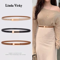 genuine leather 1 5cm belts 2022 new adjustable ladies skirt sweater matching waist belt fashion dress accessories women caestus