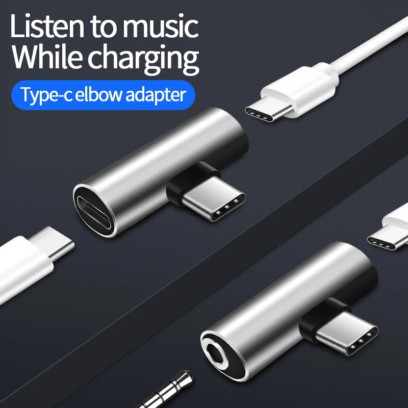 Сплиттер 2-в-1 со штекером USB Type-C на штекер 3 5 мм и гнездом для - Цена: 231.41