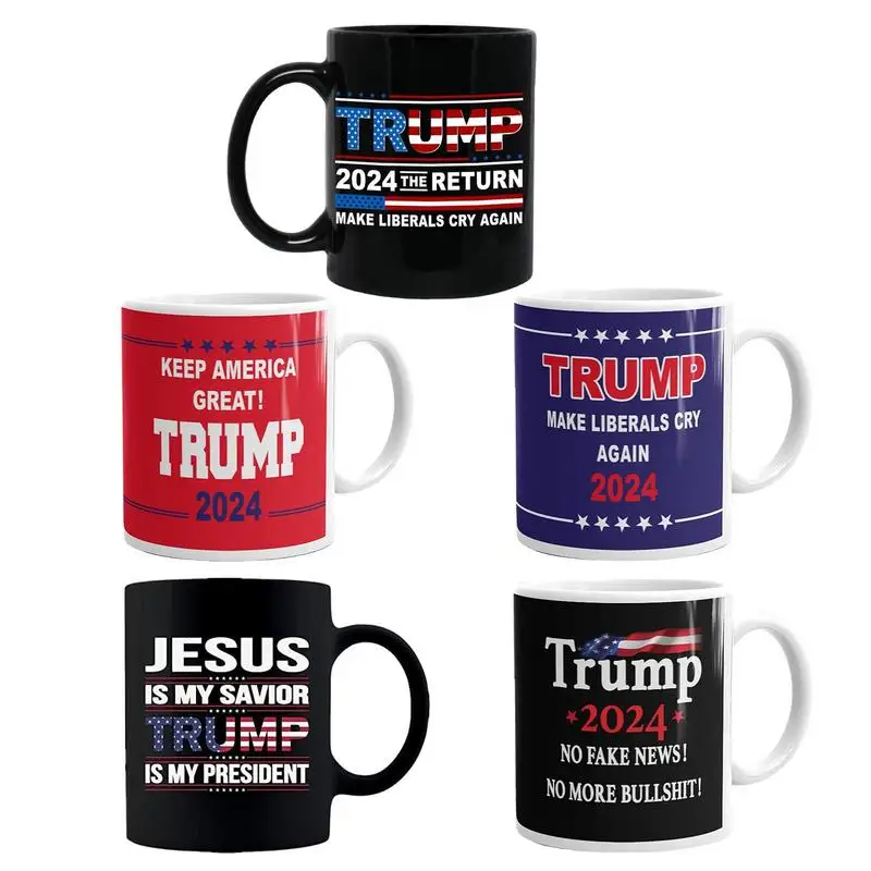 

Кофейная кружка с Дональдом Трампом «Keep America Great 2024», избирательная кампания Председателя, забавный керамический подарок, чашка для сторонн...
