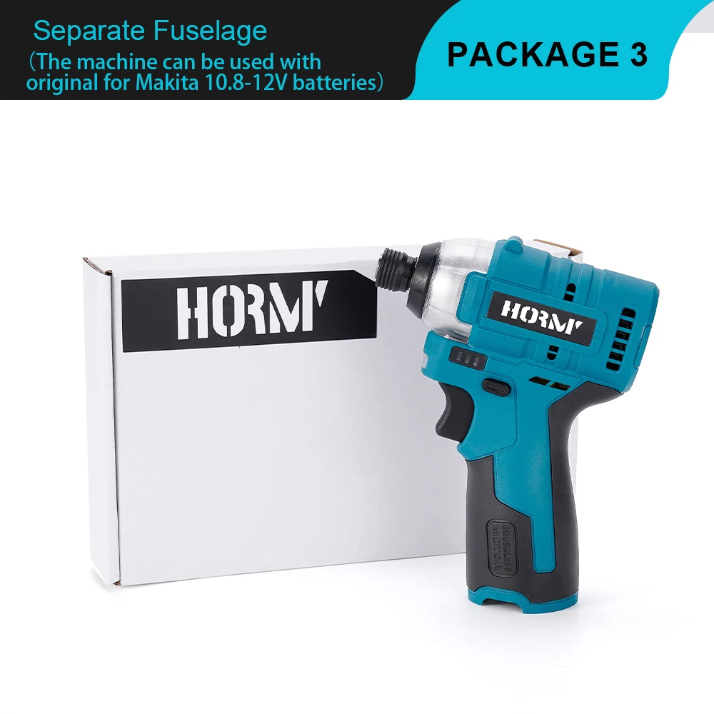 

Ударный гайковерт Hormy 120 Нм черный+синий для аккумулятора Makita 12 В