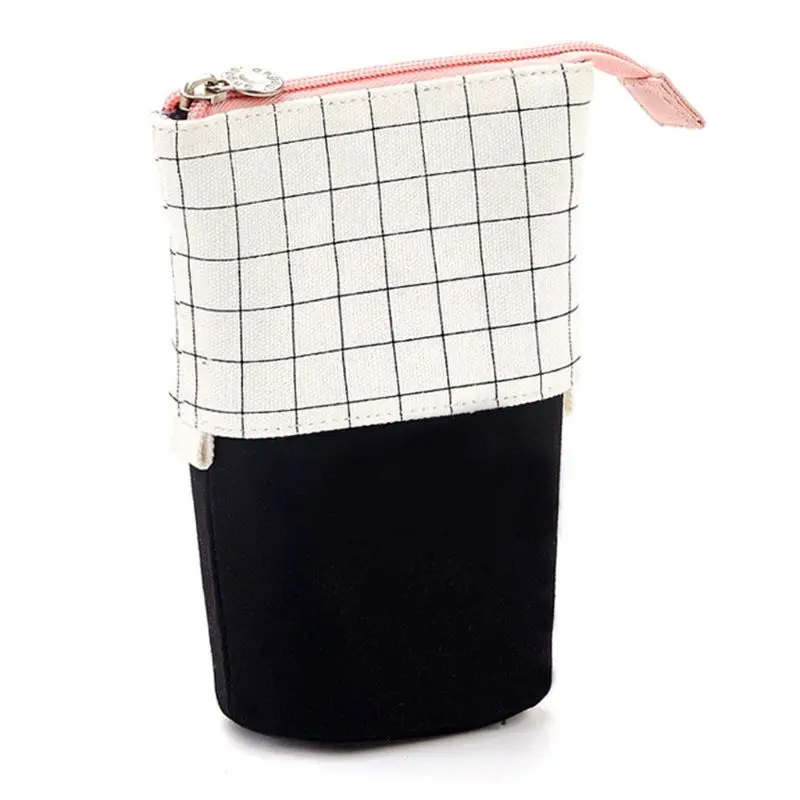 

M6CC Stand Up Pencil Holder Telescopic Pencil Case Pen Box Stationery Pouch Bag Portable for School