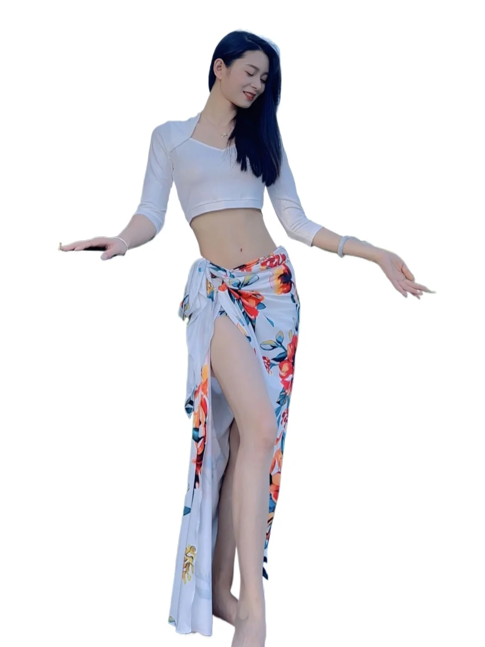 Новинка 2024 одежда для танца живота новинка высококлассный тренировочный костюм