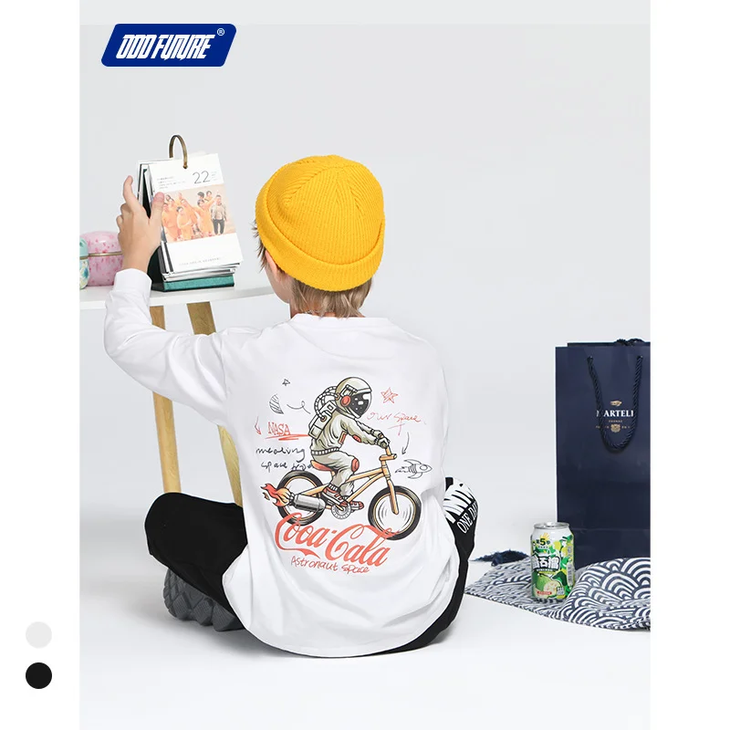 

2022 spring children's T-shirt personality big boy astronaut print ins boys and girls cotton tops tide brand children's clothing