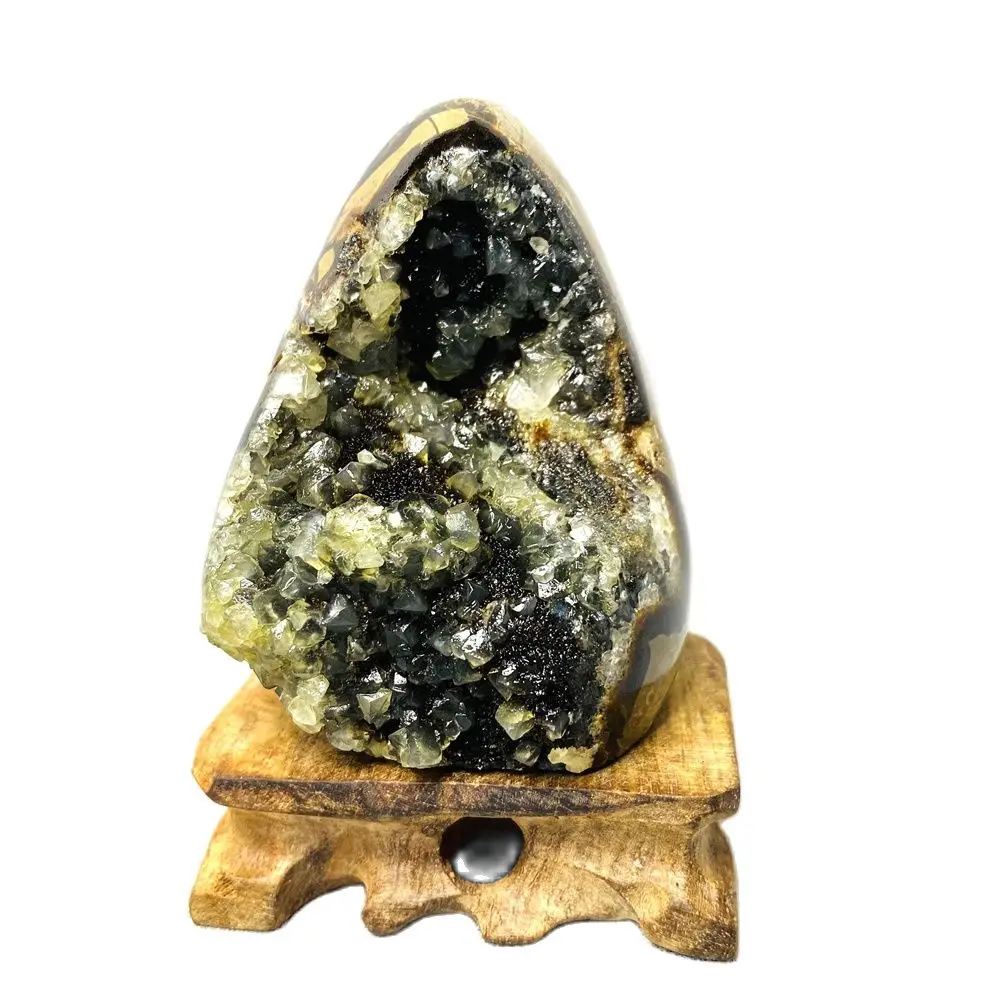 

347g Natural Septarium Geode Spiritual Rock Crystal and Stone Healing Witchcraft Altar Supplies Home Spiritual Decor Gifts