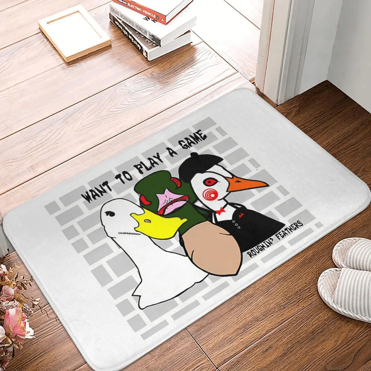 

Утка, нескользящий коврик для ванной, гусиный Коврик для прихожей, приветствующий коврик, декор для спальни