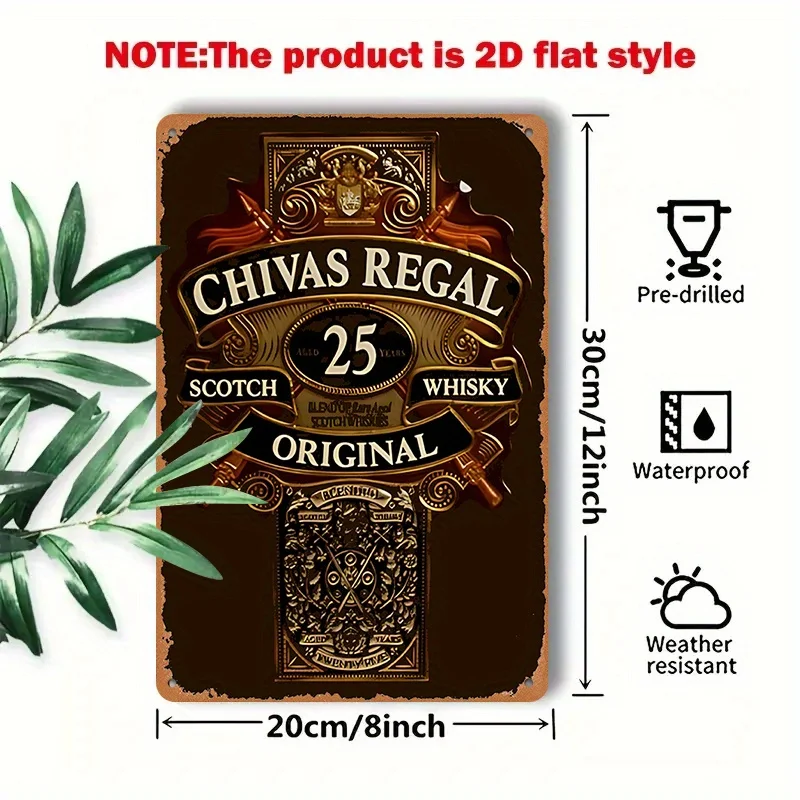 

Металлическая вывеска Chivas Regal 25 лет