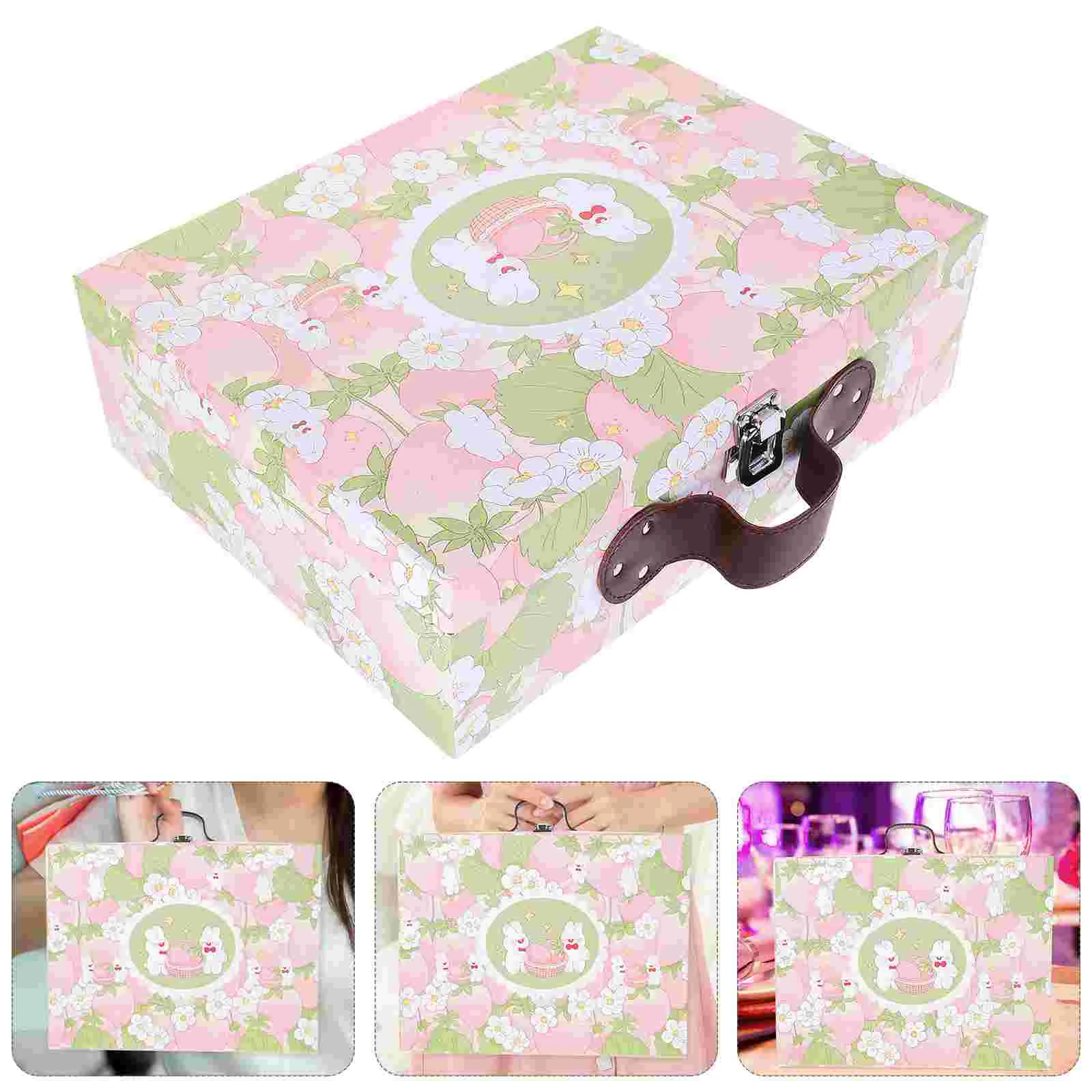 

Suitcase Gift Packing Box Holder Creative Container Paperboard Birthday Present