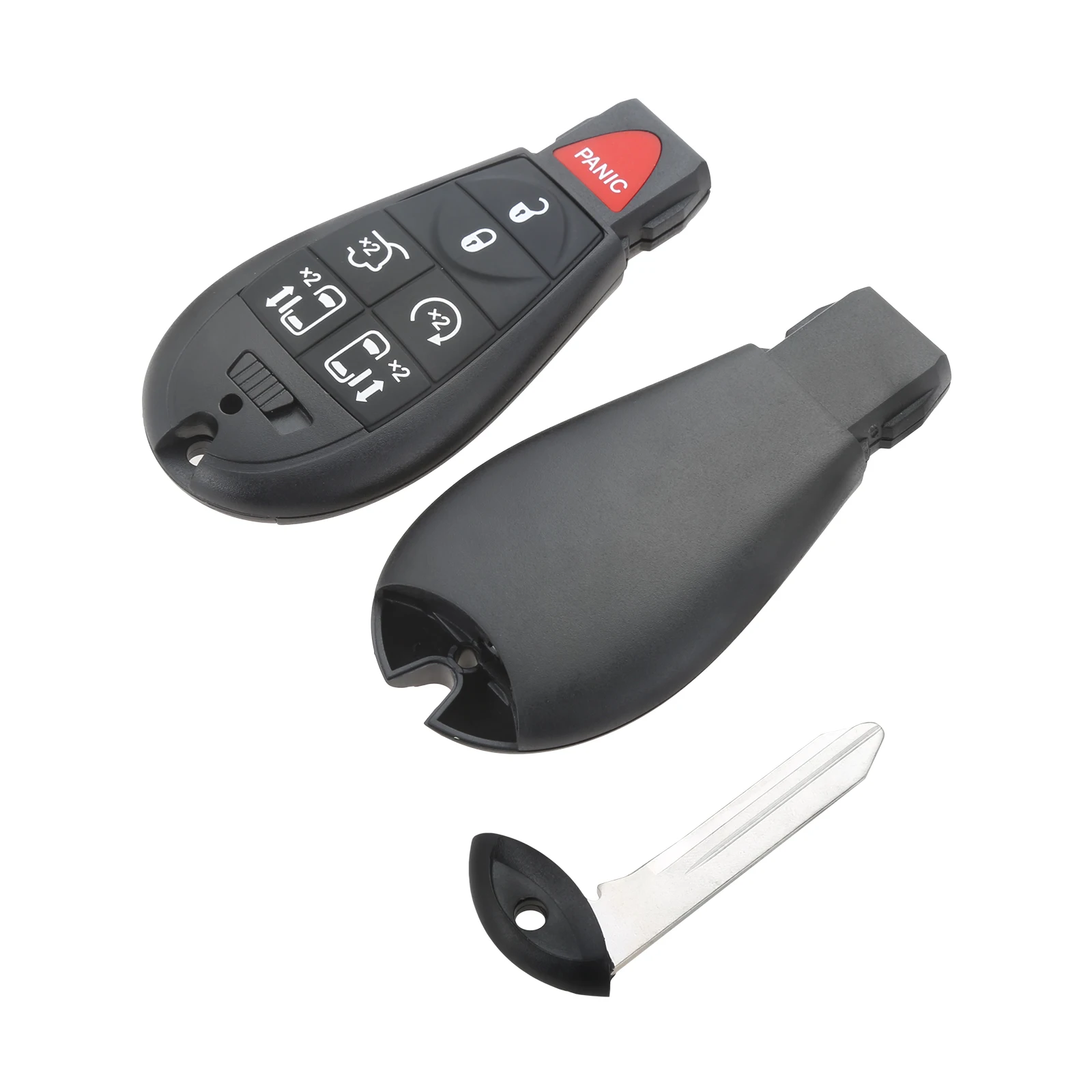 

2Pcs 7 6+1 Button Car Remote Control Key M3N5WY783X IYZ-C01C Fob 433Mhz For 2008-2020 Dodge Caravan Chrysler Town & Country Jeep