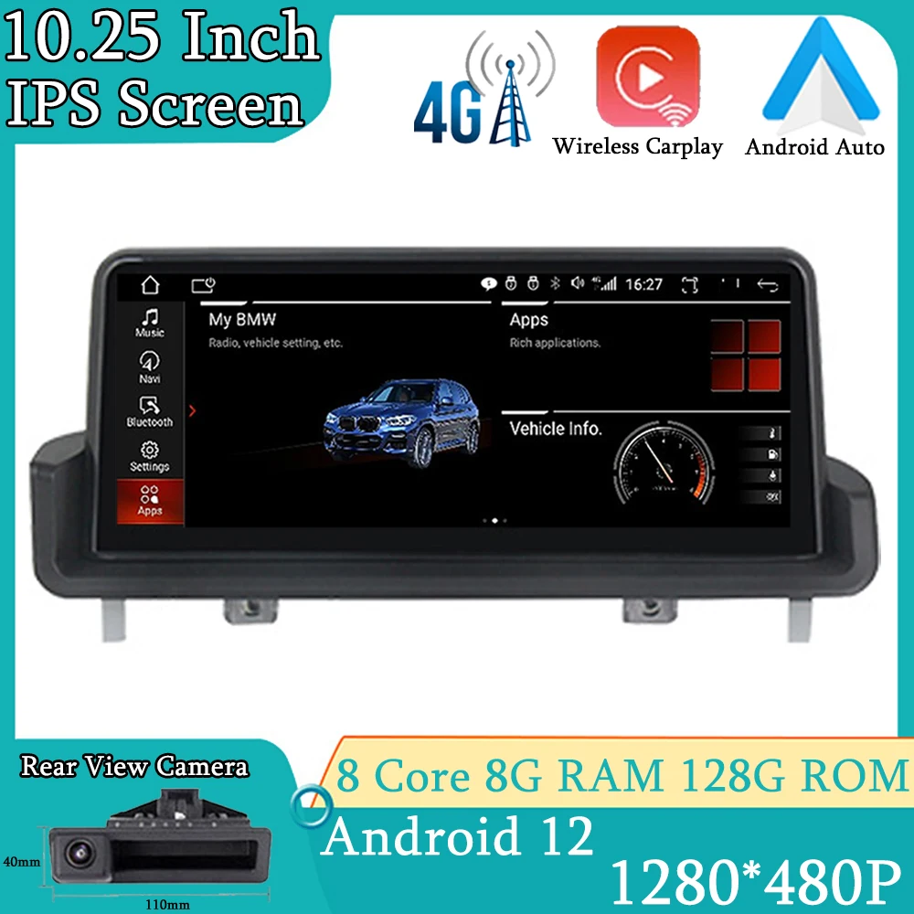 

For BMW E90 E91 E92 E93 CCC CIC System Android 12 Car Radio Multimedia Player Stereo Carplay Auto GPS Navigation WIFI