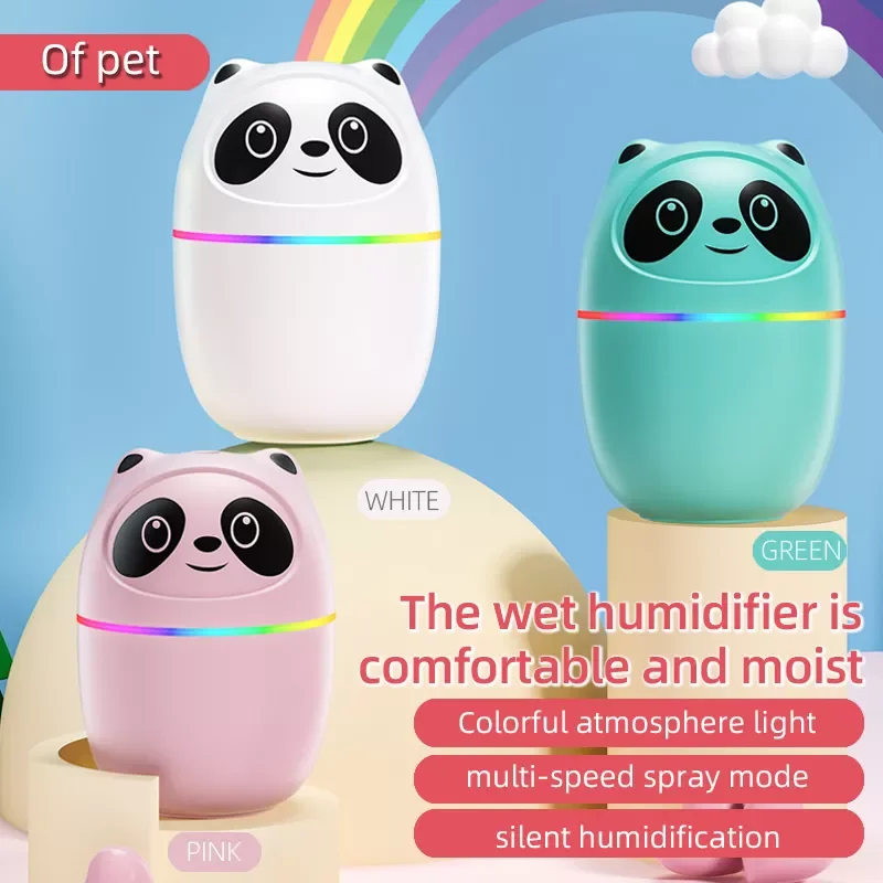 

220ml Air Humidifier USB Cute Portable Aroma Oil Diffuser Cool Mist Sprayer Night Light Automatic Power-of for Home Car