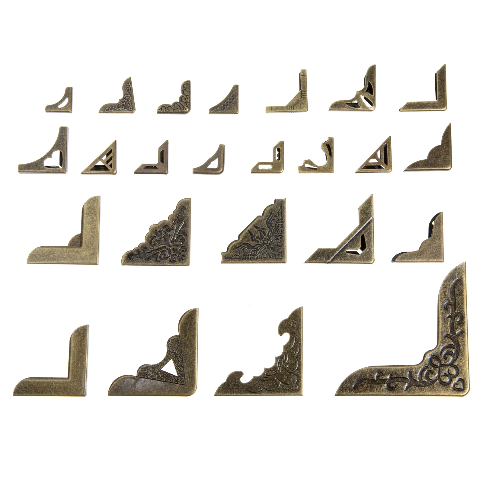 

Corner Book Protector Cover Protectors Guard Album Metal Pad Decorative Corners Covers Furniture Notebook Menus Iron Box Vintage