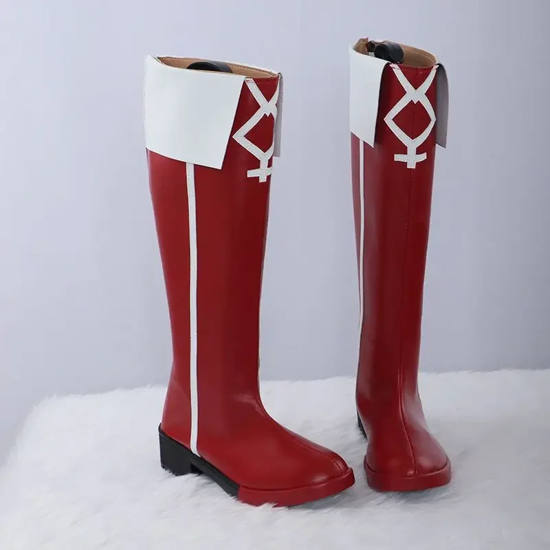 Сакура Кёко Обувь для косплея Аниме Puella Magi Madoka Magica Сапоги вечеринки в честь