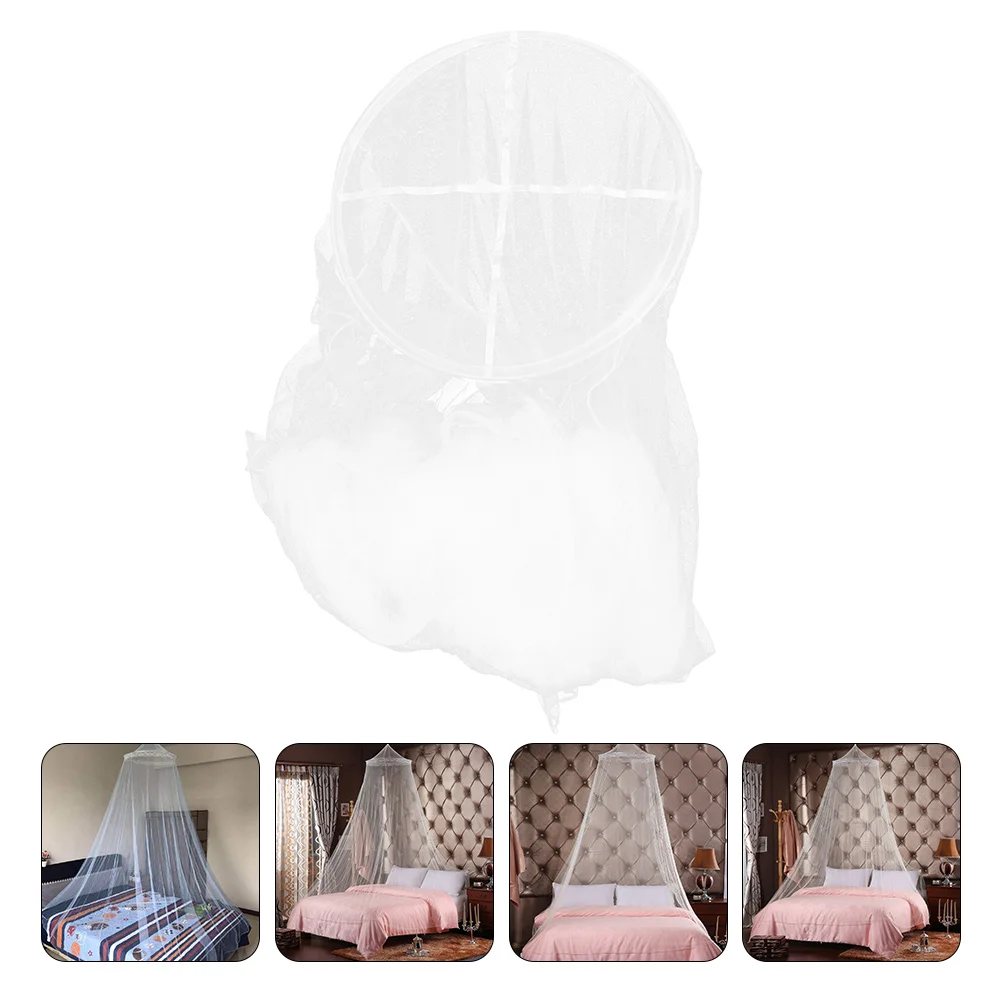

Net Bed Canopy Curtain Mosquito Hanging Tent Playing Bedding Netting Dome Screen Circular Bedroom Insect House Camping Baby