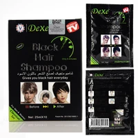 10 pcs dexe fast black hair shampoo only 5 minutes white become black hair color 2 pcslot grey hair removal for men and women