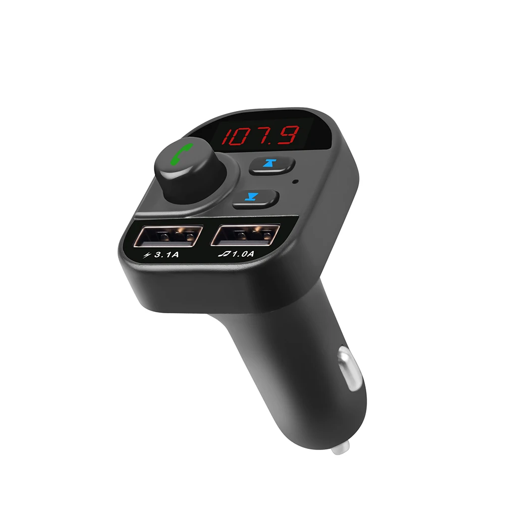 

Wireless Bluetooth Car FM Transmitter Radio Adapter MP3 Player USB Charger Handsfree Voltage LED Display Support U Disk TF Card