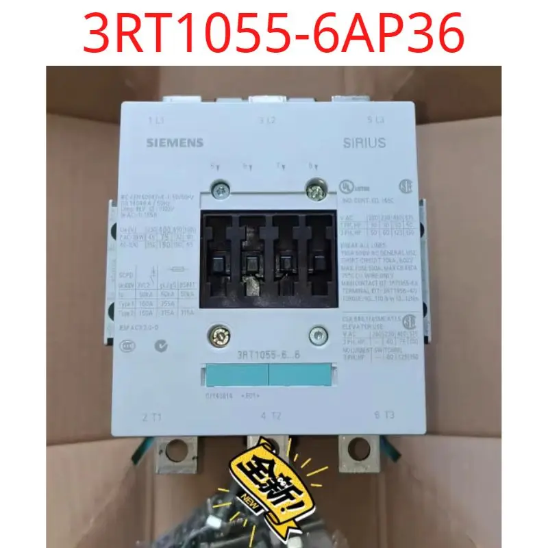 

3RT1055-6AP36 совершенно новый Контактор мощности, AC-3e/AC-3 150 A, 75 кВт/400 В переменного тока (50-60 Гц)/Uc постоянного тока: 220-240 В 3-полюсный, вспомогательн...