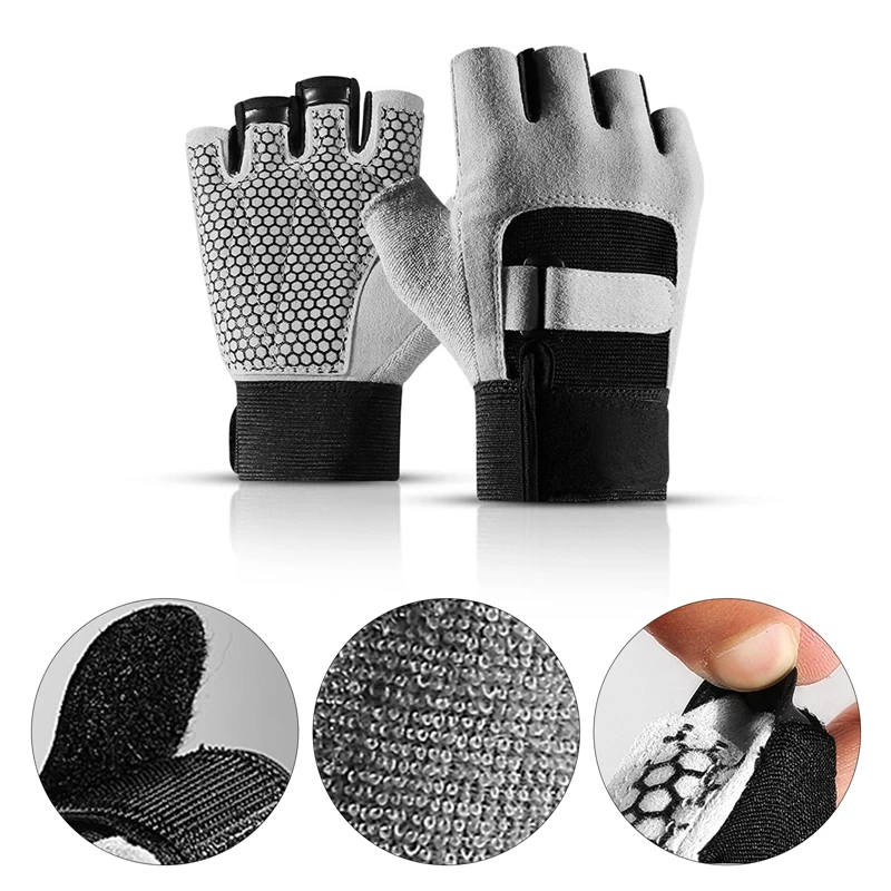 

Перчатки без пальцев для тренажерного зала, легкие дышащие перчатки для тяжелой атлетики, Дышащие Перчатки для фитнеса, спортивные перчатки для тренировок, лифтинга и тяжелой атлетики
