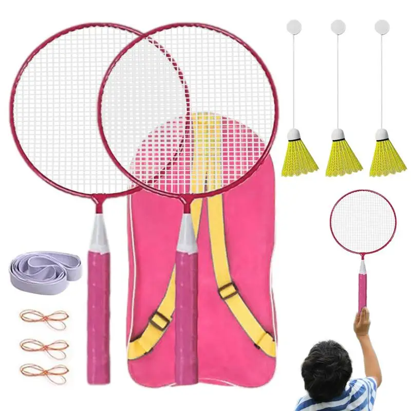 

Badminton Rebound Trainer Shuttlecocks Racquet Sports Equipment Portable Badminton Solo Training Aid Badminton Rackets For