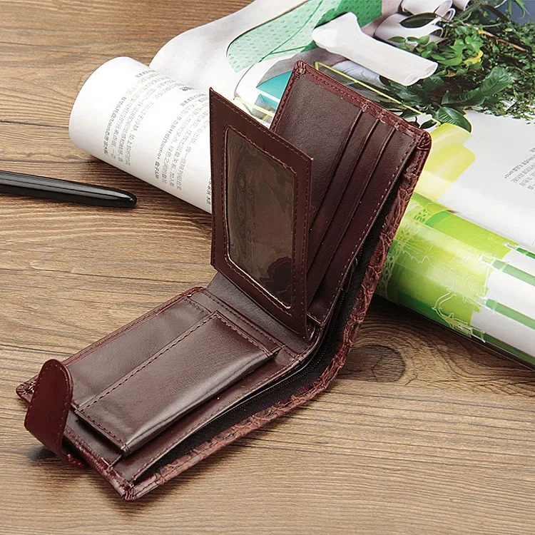 New Wallet Men's Short Small Multifunctional Hand Card Holder Clutch PU Business Zipper Purse Fashion High-quality Casual