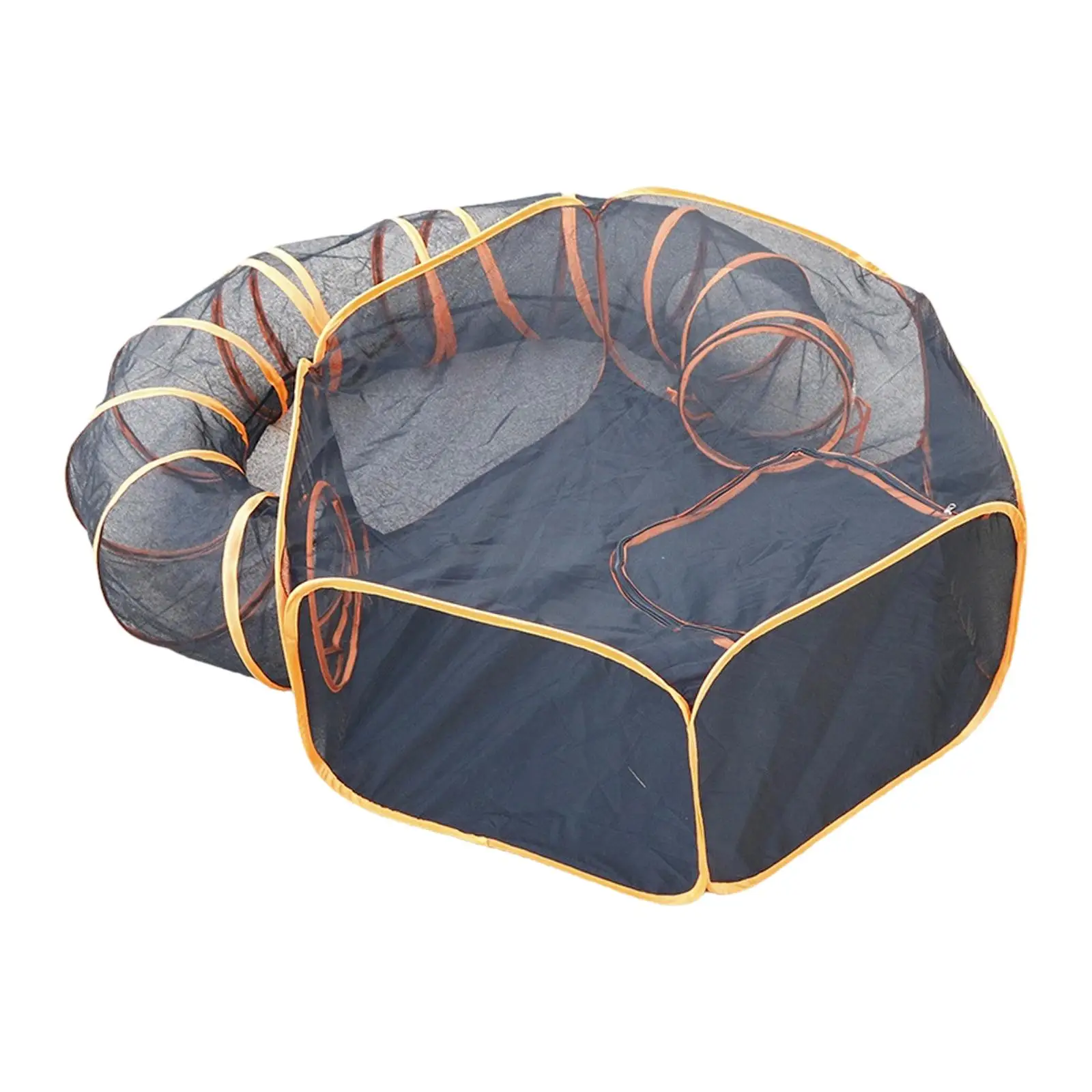 

Cat Tunnels Folding Hideout Durable Cage House Collapsible Play Tunnel Dogs Cat Tube for Small Animals Indoor Puppy Kitten Mouse