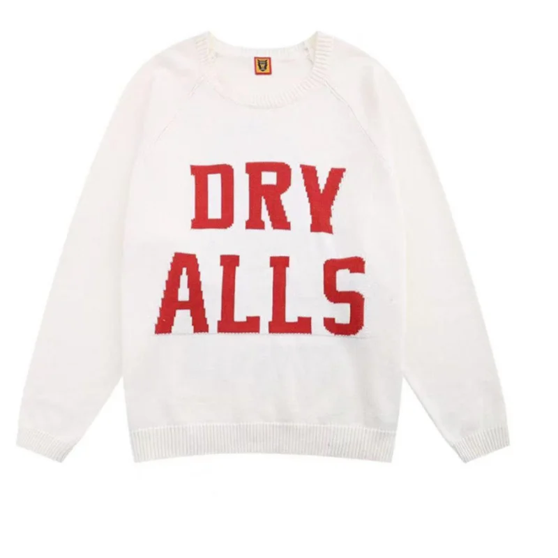 

Женский осенне-зимний свитер с мультяшным принтом, вязаная футболка с круглым вырезом в школьном стиле для влюбленных